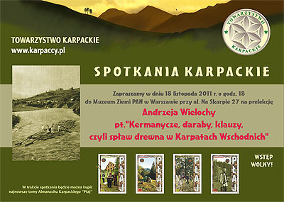 Kermanycze, daraby, klauzy, czyli spław drewna w Karpatach Wschodnich